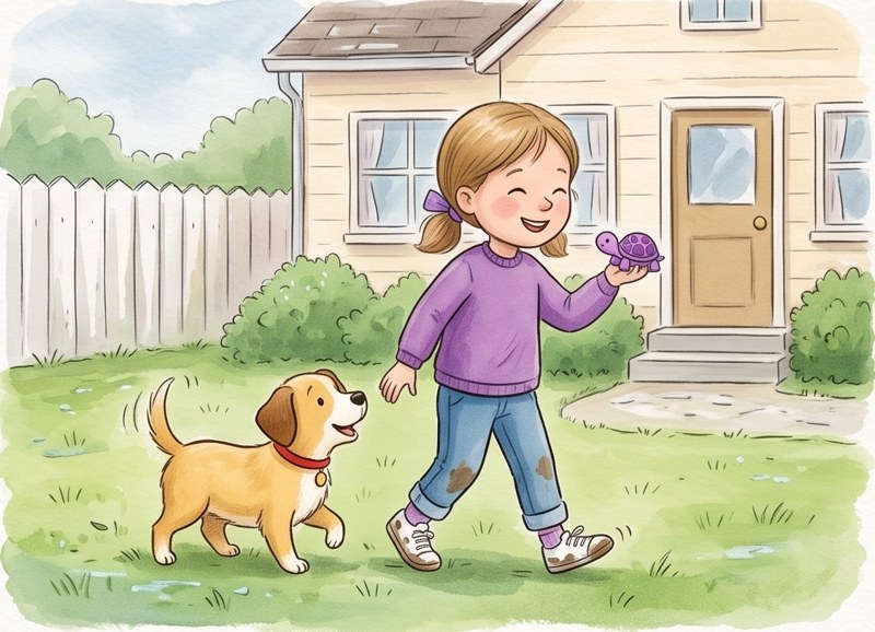 Gwen's Lost Purple Turtle, page 8