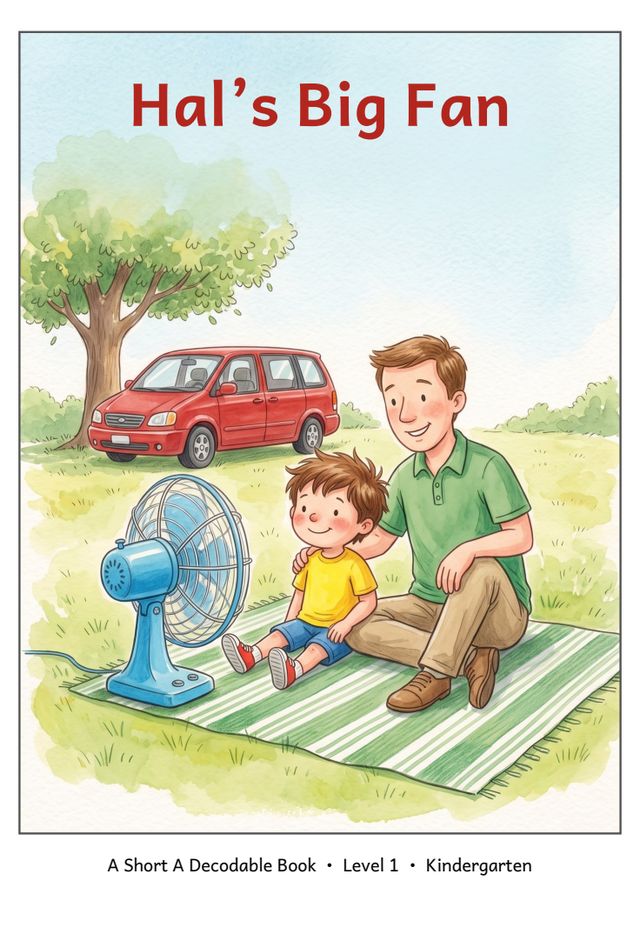 Hal's Big Fan printed mini-book cover