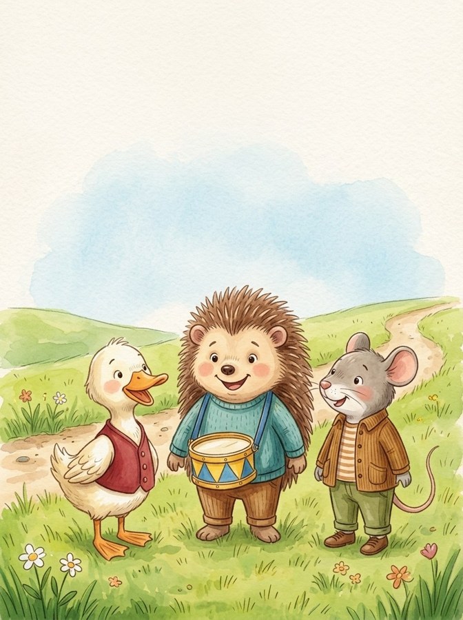 Hal's Stump Drum illustrated mini-book cover