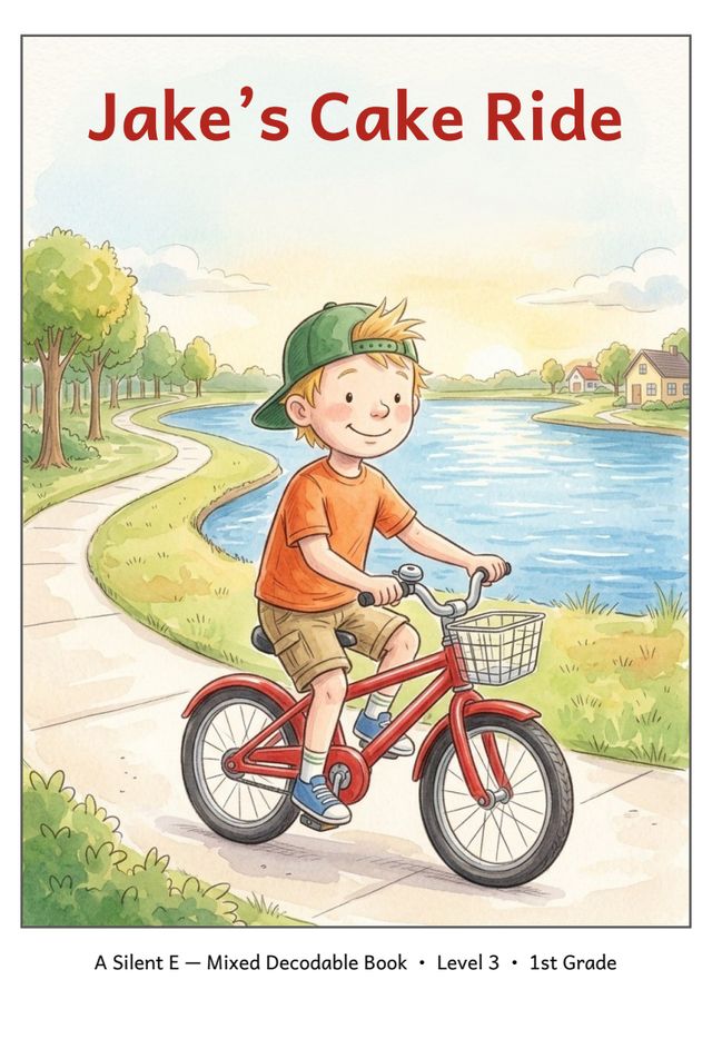 Jake's Cake Ride mini-book cover