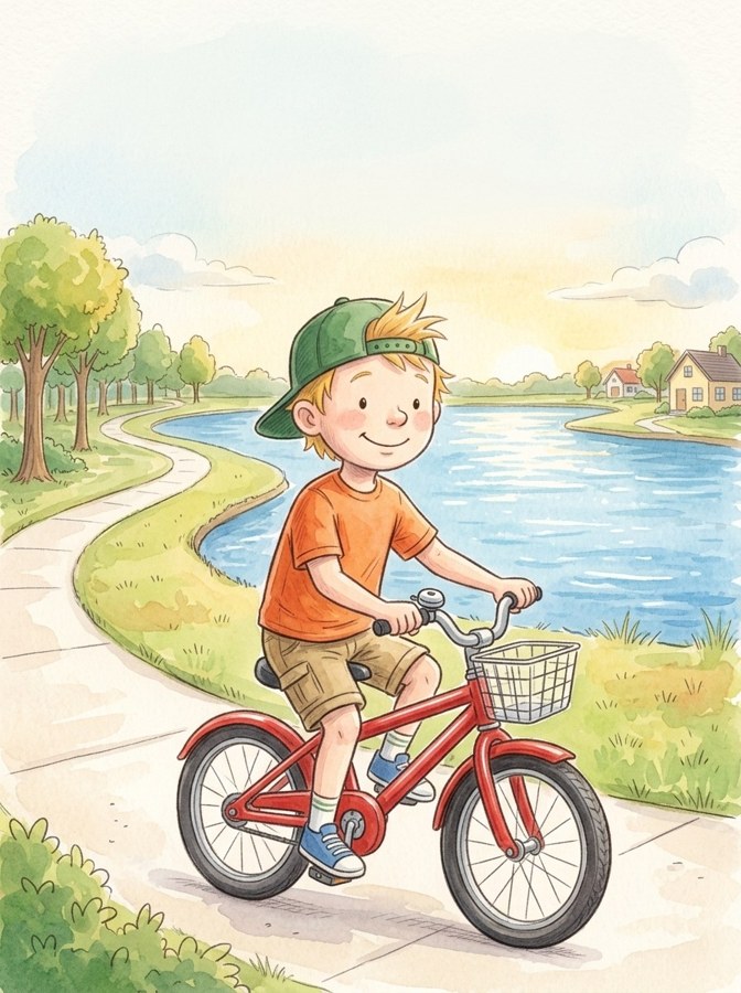 Jake's Cake Ride illustration