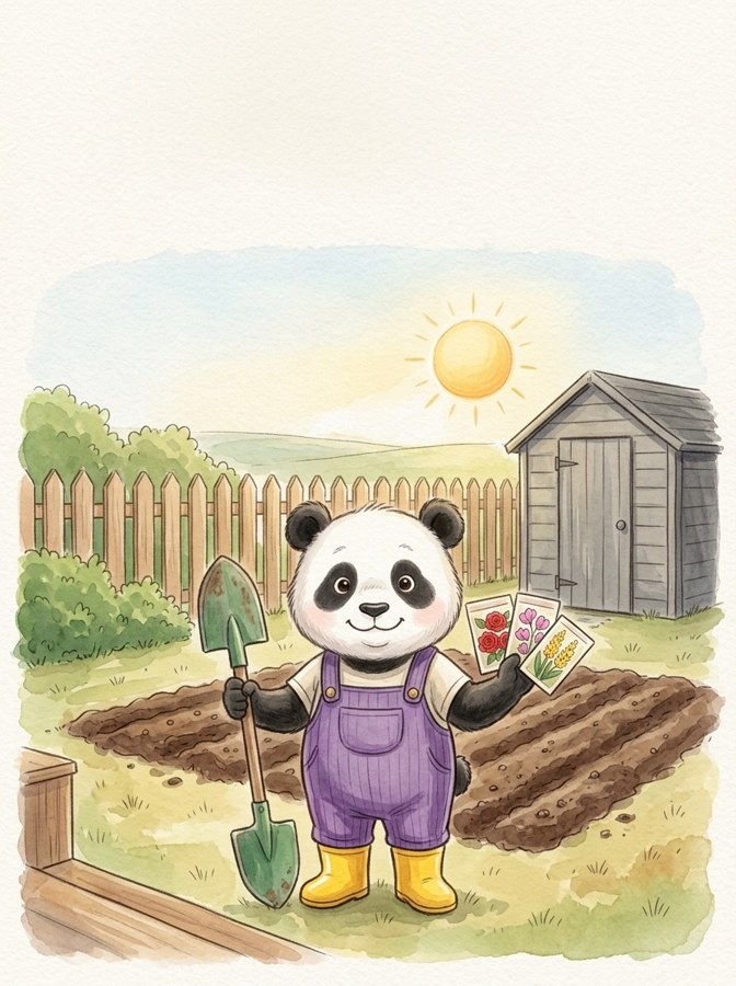 Jane's Spring Garden illustration