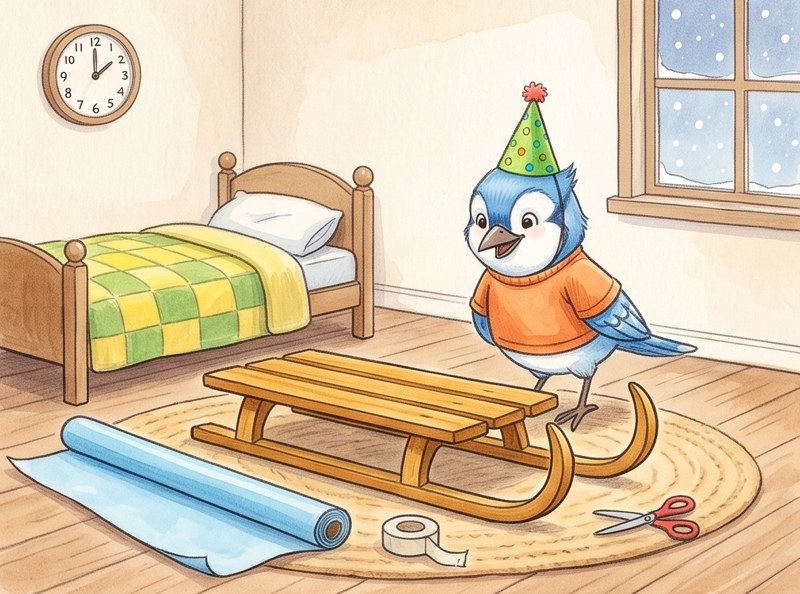 Jay Wraps a Sled, page 1