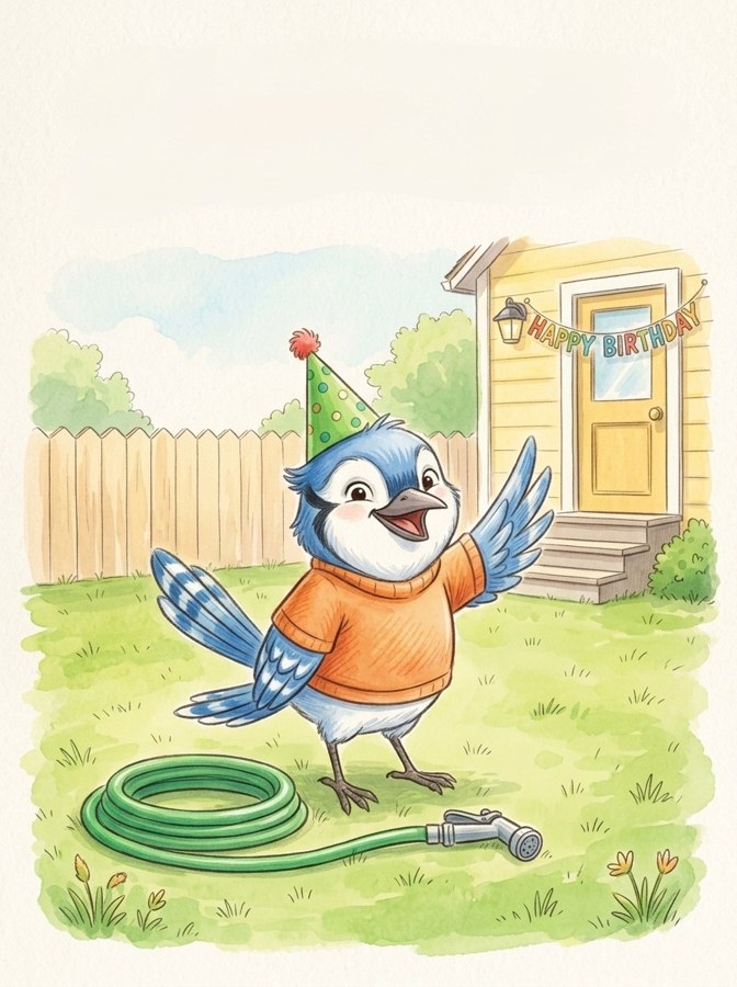 Jay's Birthday Play illustration
