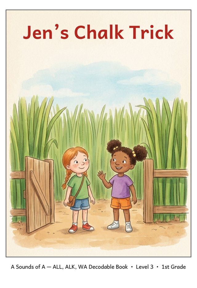 Jen's Chalk Trick printed mini-book cover