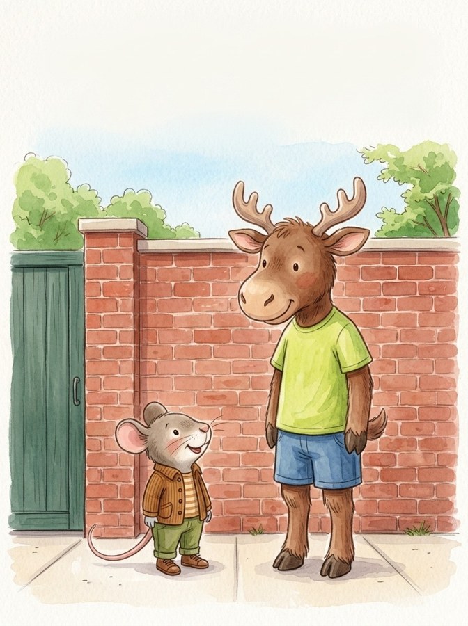 Jim and the Tall Wall illustrated mini-book cover