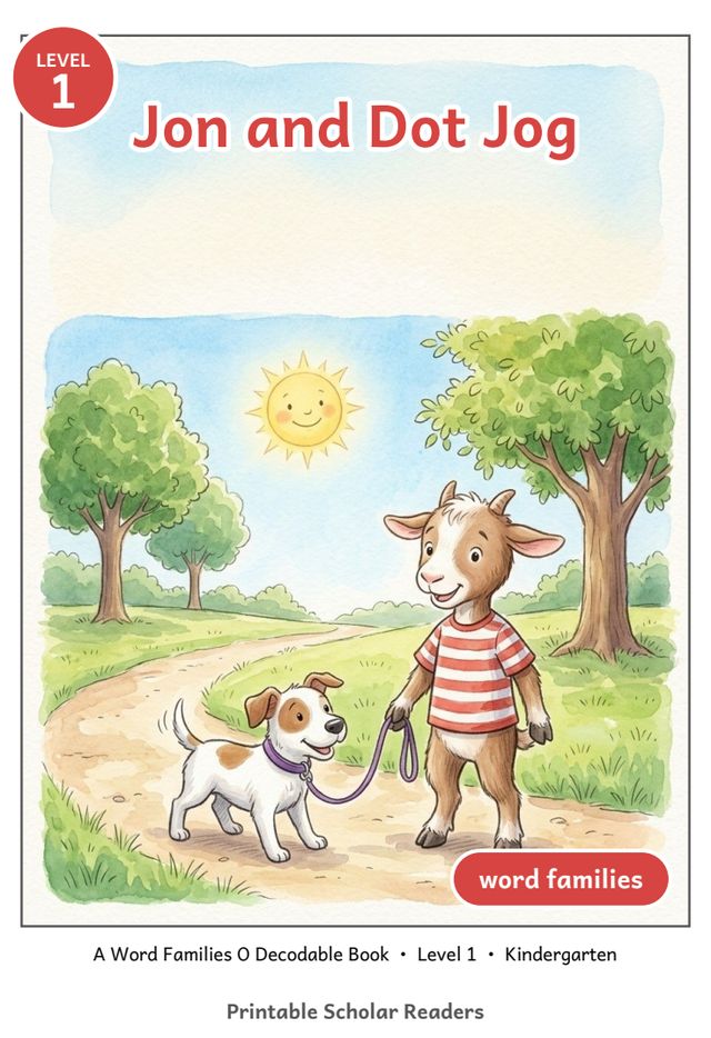 Jon and Dot Jog printed mini-book cover