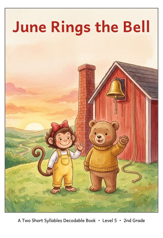 June Rings the Bell printed mini-book cover