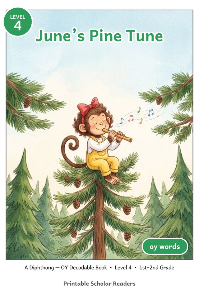 June's Pine Tune printed mini-book cover