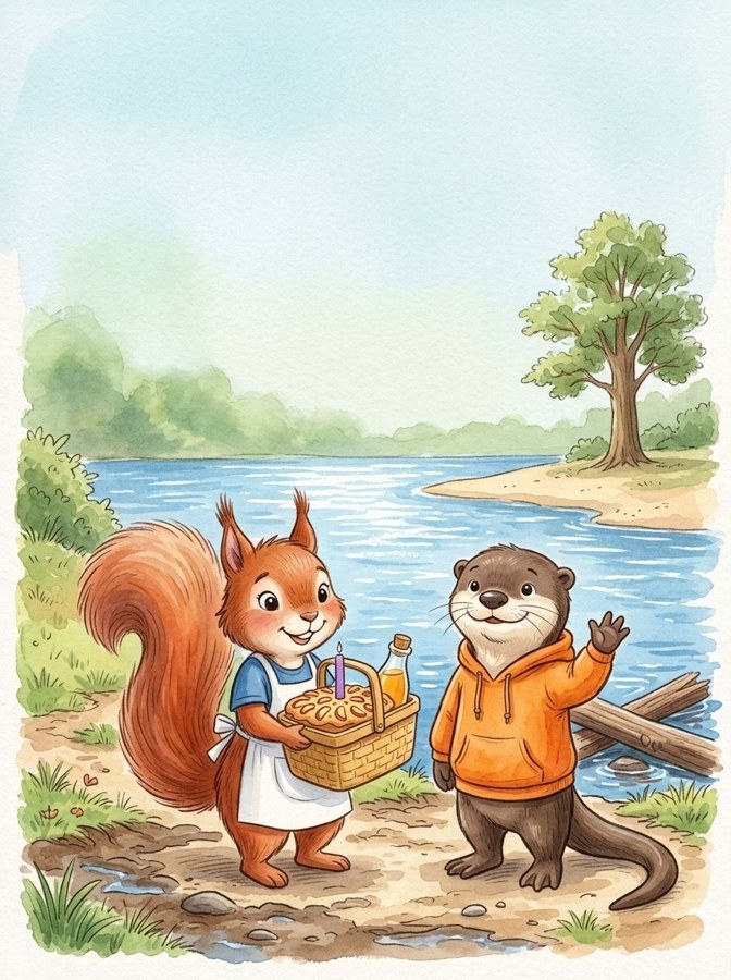 Kate's Apple Cake illustrated mini-book cover