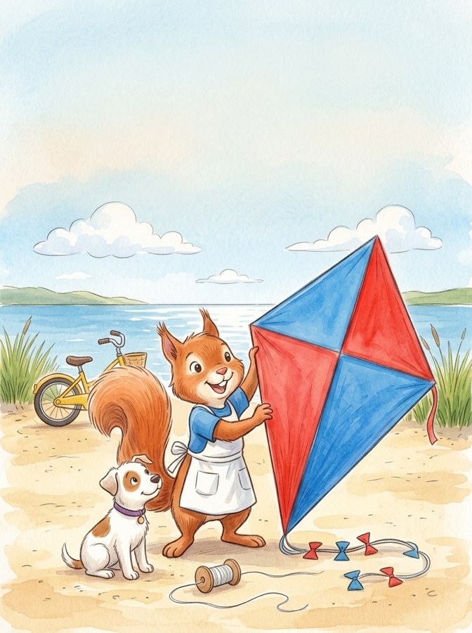 Kate's Huge Kite illustration