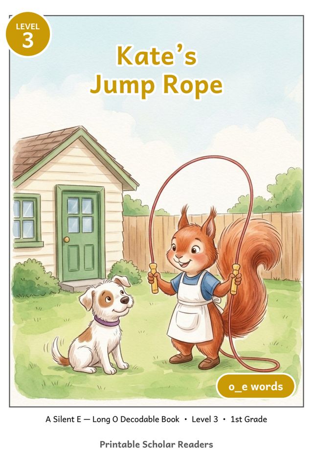Kate's Jump Rope printed mini-book cover