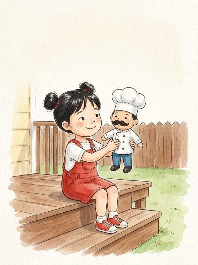 Kim's Chef Takes a Jump illustrated mini-book cover