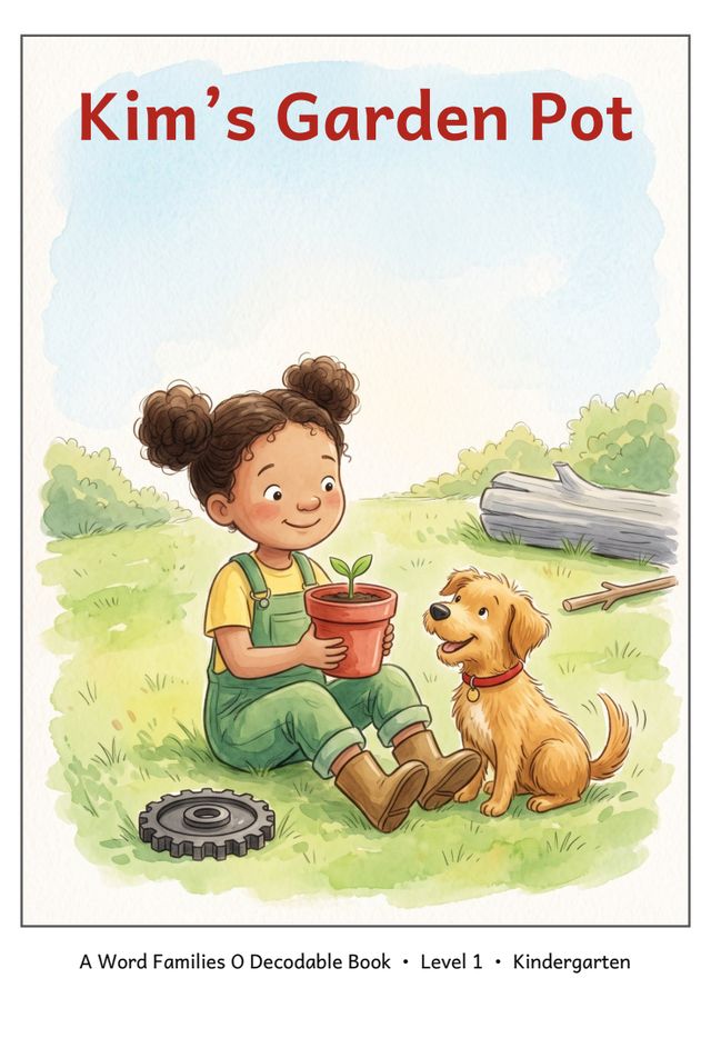 Kim's Garden Pot mini-book cover