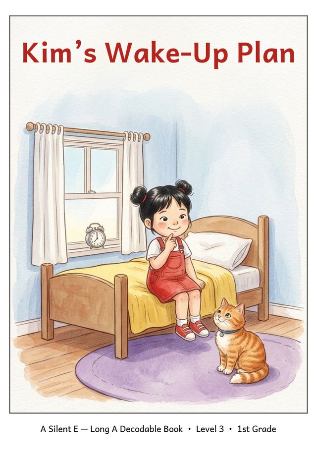 Kim's Wake-Up Plan printed mini-book cover