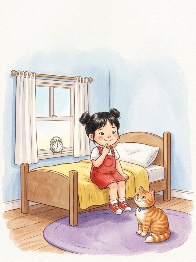 Kim's Wake-Up Plan illustrated mini-book cover