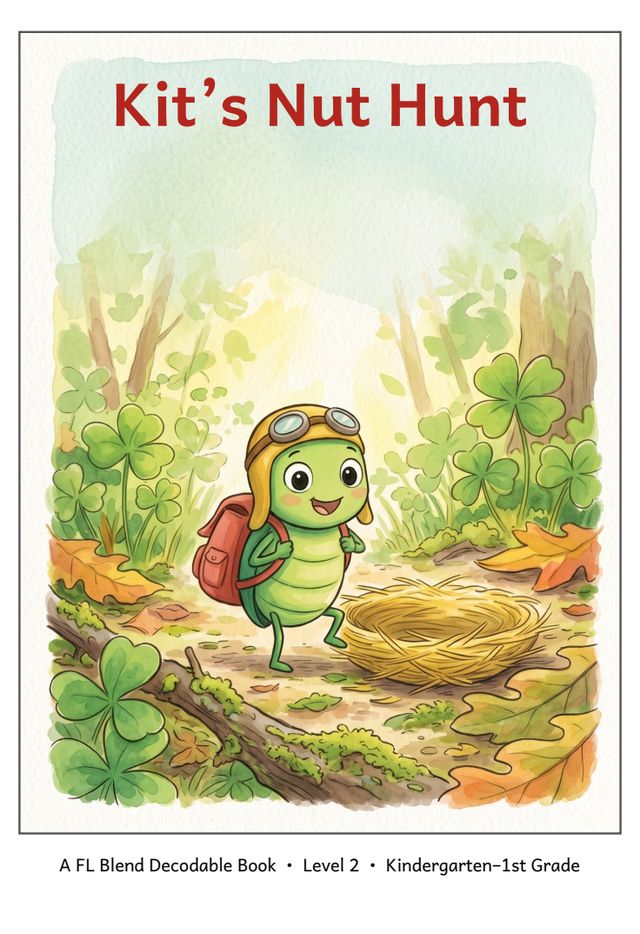 Kit's Nut Hunt mini-book cover