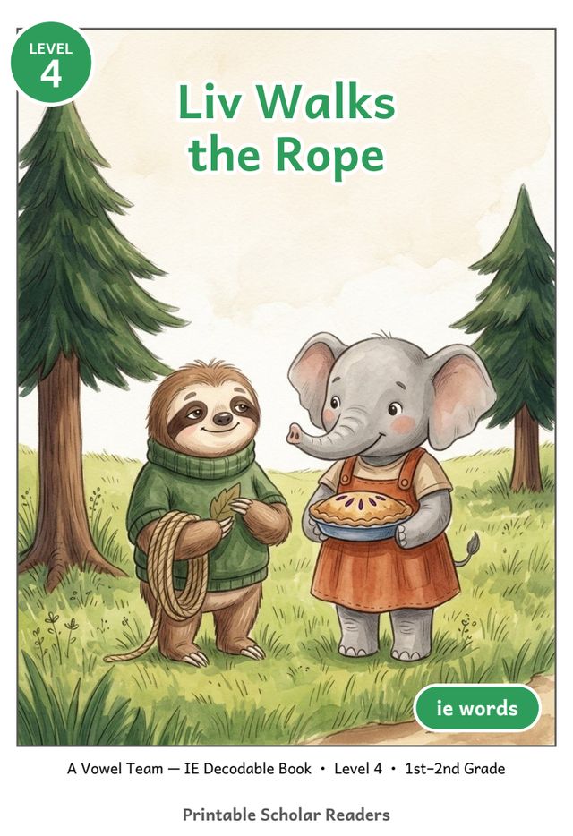 Liv Walks the Rope mini-book cover