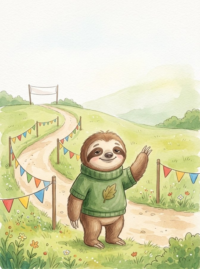 Liv's Fun Run illustration