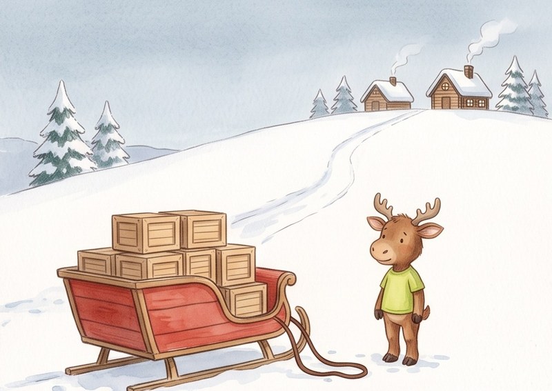 Max and the Big Sleigh, page 1