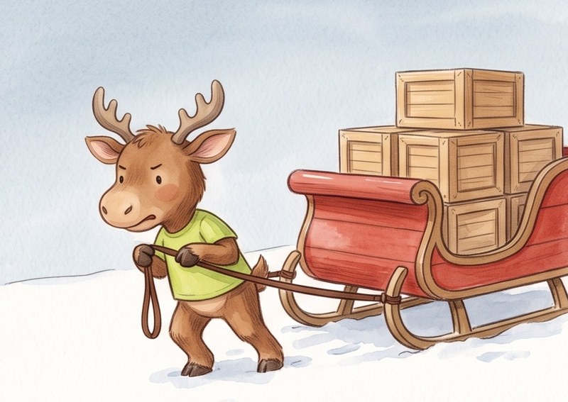 Max and the Big Sleigh, page 2