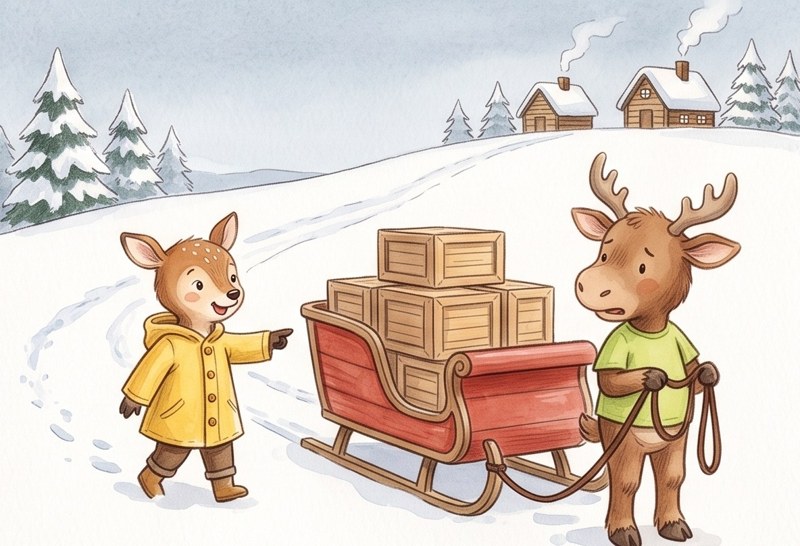 Max and the Big Sleigh, page 4