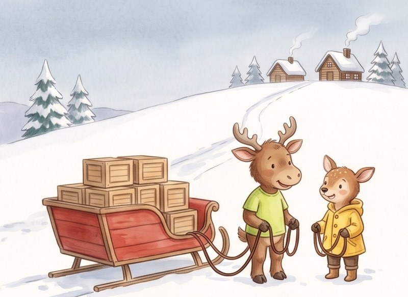 Max and the Big Sleigh, page 5
