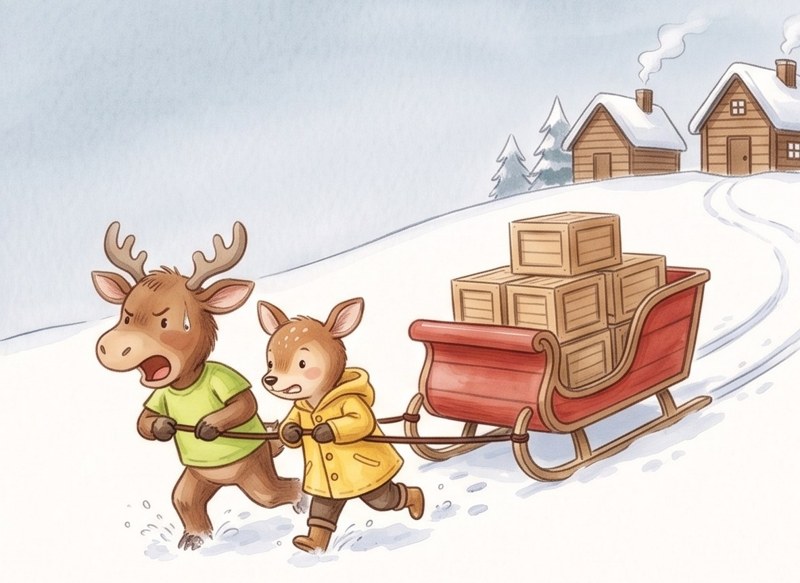 Max and the Big Sleigh, page 6