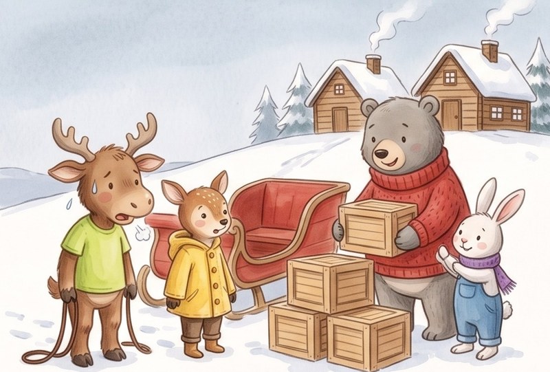 Max and the Big Sleigh, page 7