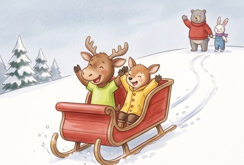 Max and the Big Sleigh, page 8