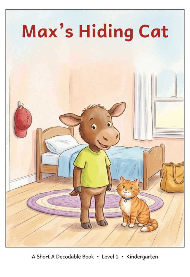 Decodable mini-book cover