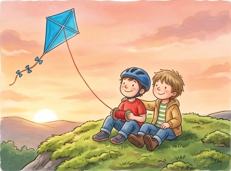 Mike's Tallest Kite, page 8