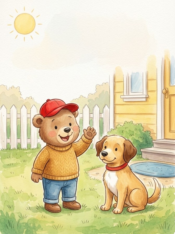 Ned's Lost Cap illustration