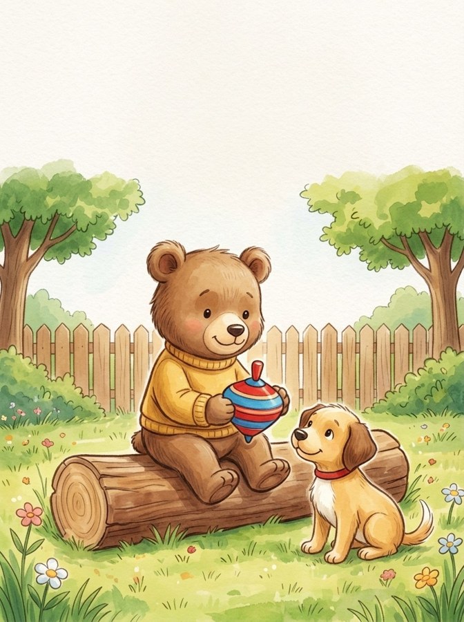 Ned's New Top illustration