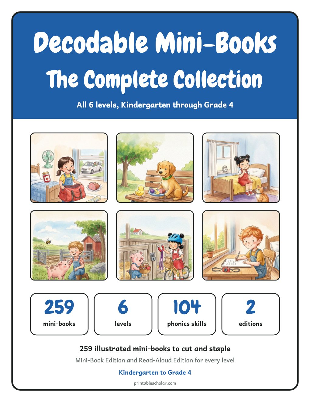 Cover of the Complete Decodable Mini-Book Collection
