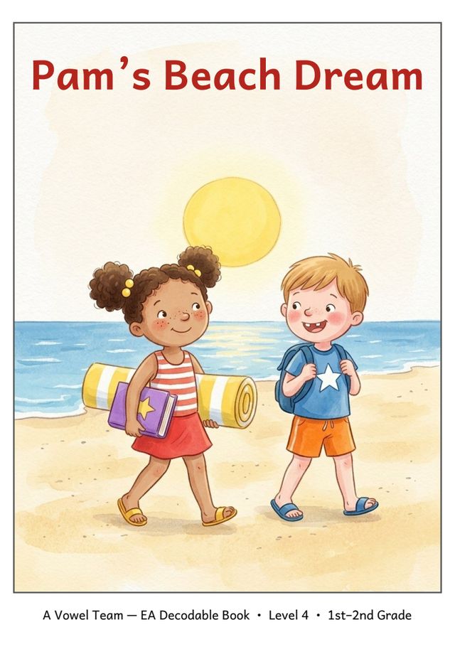 Pam's Beach Dream mini-book cover