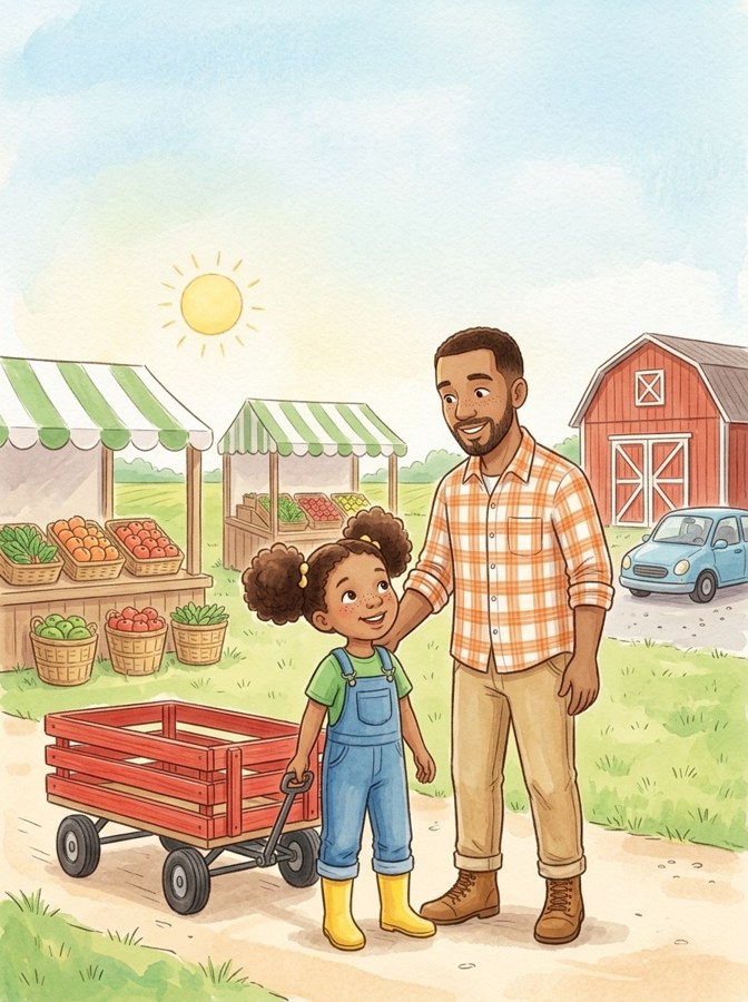 Pam's Farm Cart illustration