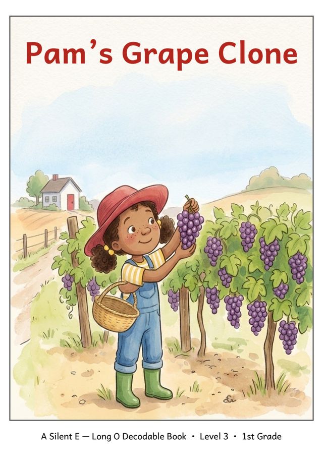 Pam's Grape Clone printed mini-book cover