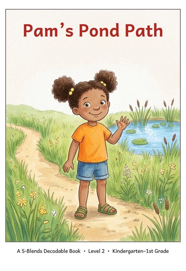 Pam's Pond Path mini-book cover