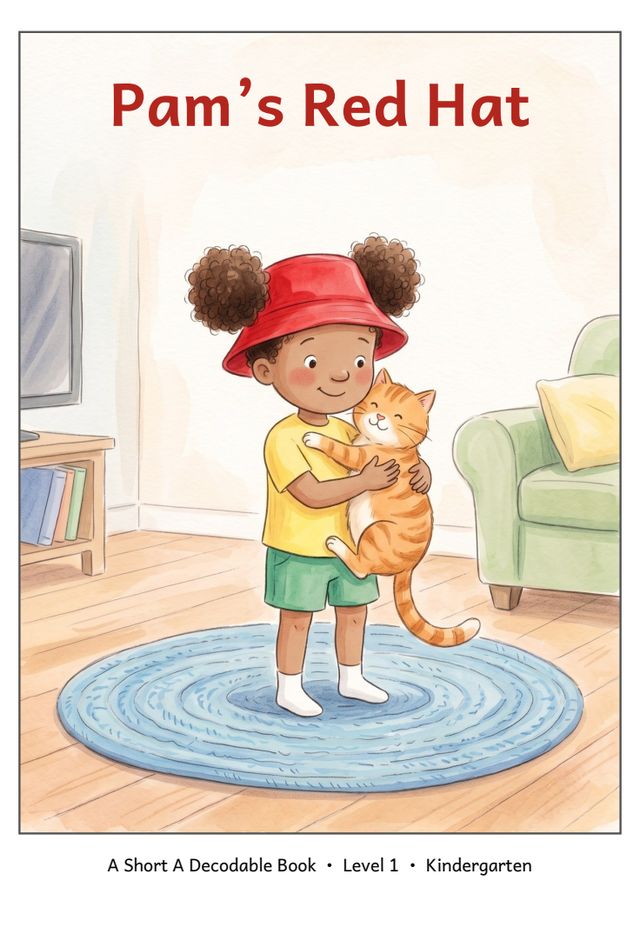 Pam's Red Hat mini-book cover