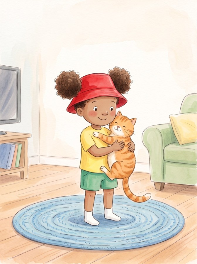 Pam's Red Hat illustration