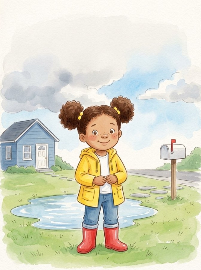 Pam's Red Ship illustrated mini-book cover