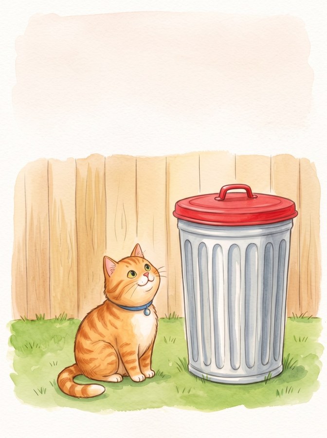 Pat and the Bin illustration
