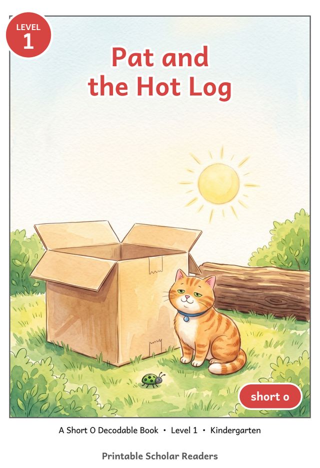 Pat and the Hot Log printed mini-book cover