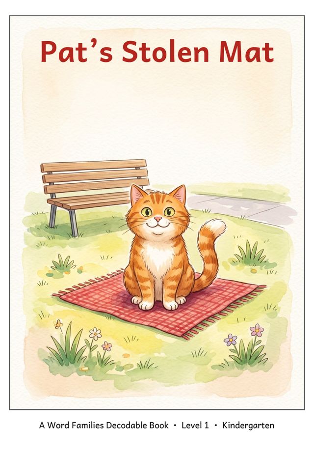 Pat's Stolen Mat mini-book cover