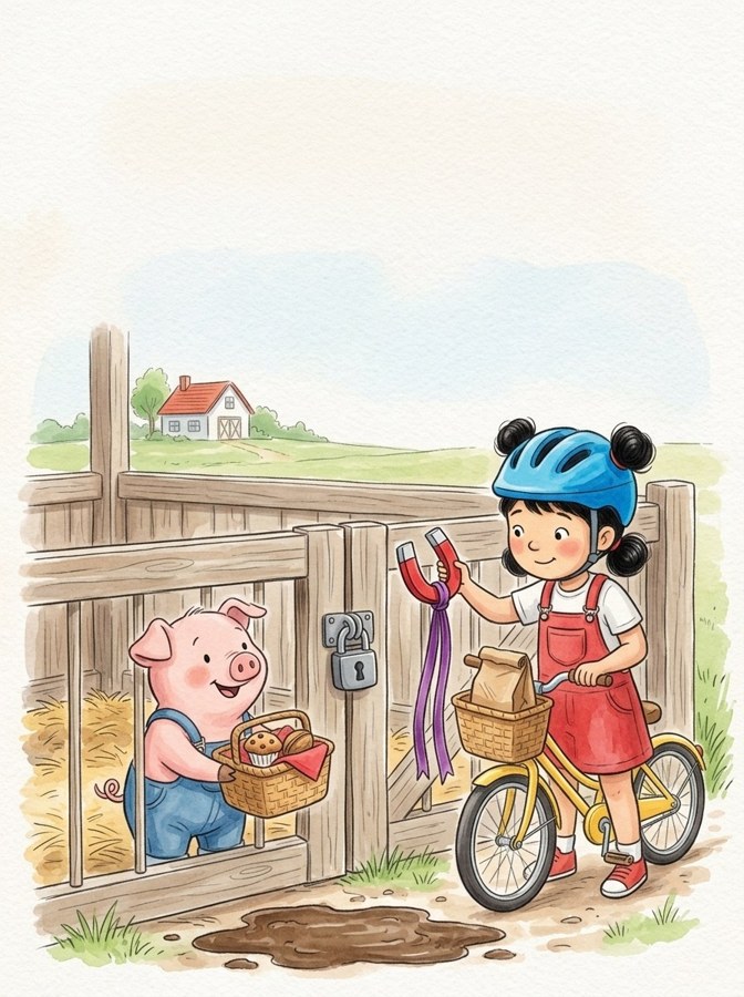 Pip and the Magnet illustrated mini-book cover