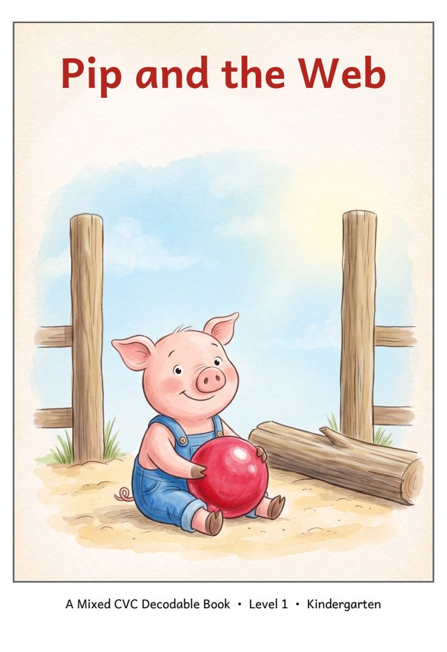 Pip and the Web mini-book cover