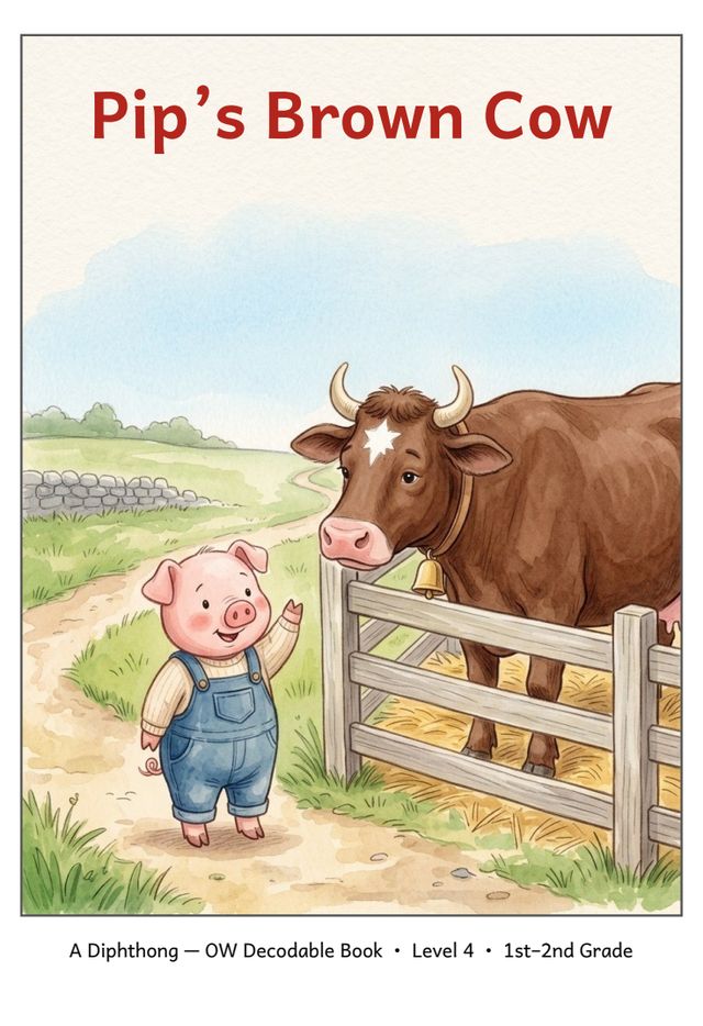 Pip's Brown Cow mini-book cover