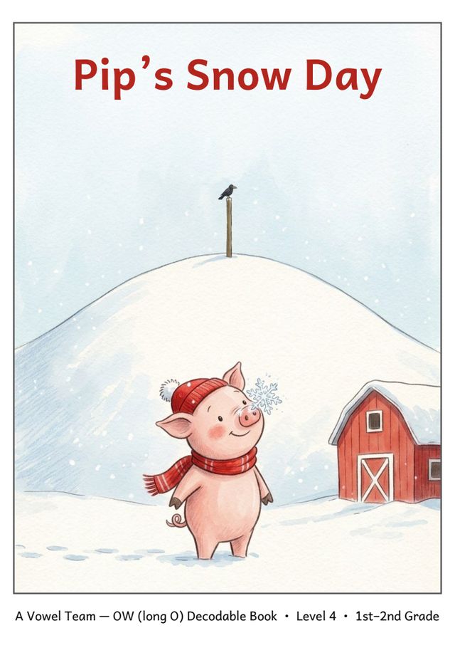 Pip's Snow Day mini-book cover