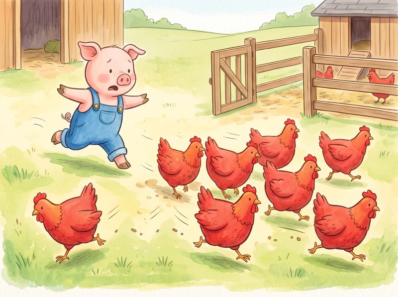 Pip's Ten Hens, page 1
